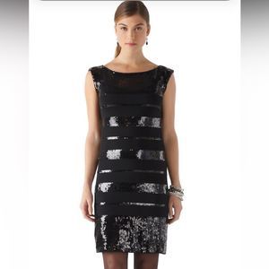 White House Black Market Sequin Block Party Dress